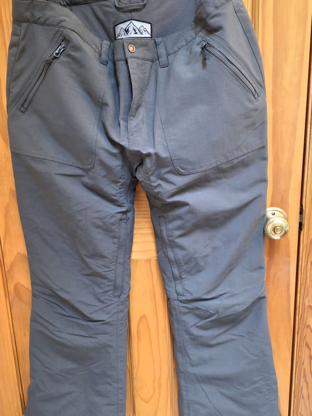 Women's Cargo Snow Pants - Charcoal